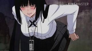 Brunette school slut takes some clothes off.