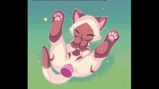 Monster Hunter Palico Uses Dildo to Orgasm