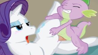 My little pony Spike X Rarity