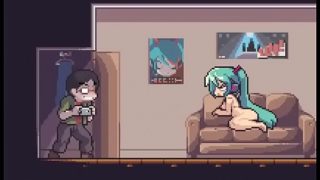 [Rule 34] Hatsun Miku (vocaloid) Masturbating and discovered