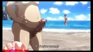 Male teacher fucks a girl in the beach