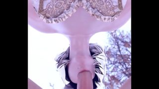 2B Hot BlowJob in cold nature Close Angle