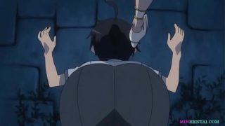 witches transform a teen boy on a monster, and he fucks them