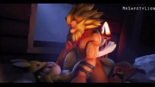 Digimon Renamon Fucked Wild by Leomon