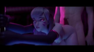 Overwatch’s Stripper D.Va Takes a Fat Cock and Creampie from Behind (HentaiSpark.com)