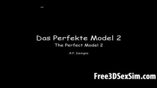 Big breasted 3D cartoon babe getting feeled up