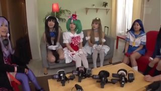 Creampie Orgy With Cosplayers After An Event Part 3/3