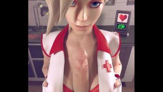 Mercy providing first help to your injured cock