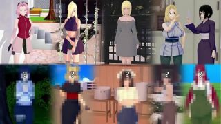 naruto harem sakura ino tsunade 3d hentai