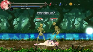 Cute teen girl hentai having sex with monsters man in fighting girl Sakura hentai ryona sex game