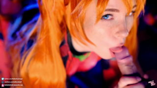 Hot slut Asuka Langley. Sloppy Blowjob and Pussy Creampie – MollyRedWolf