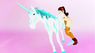 Pyrrha x horse (Rwby)