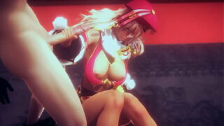 Genshin Impact Hentai – Yangfei Handjob and Fucked – Japanese Asian Manga Anime Film Game Porn
