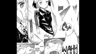 Sexy anime girl ballbusts guy till he