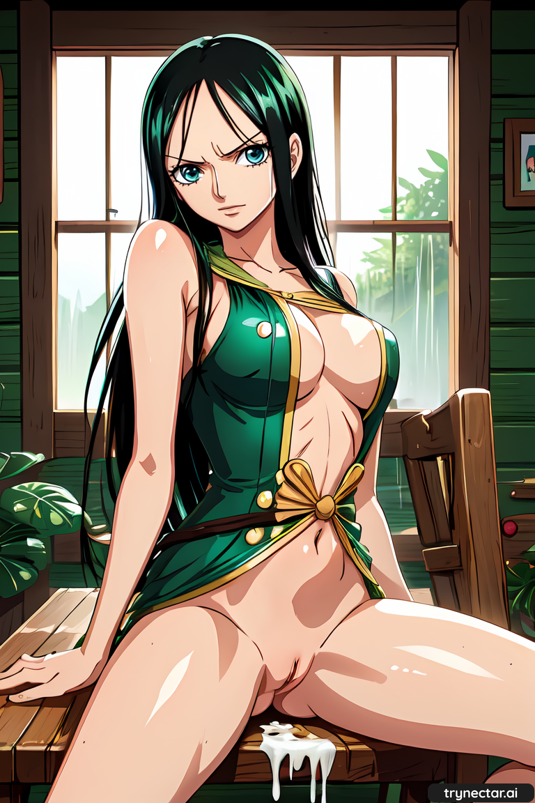ai_generated hentai nico_robin one_piece waifu2x