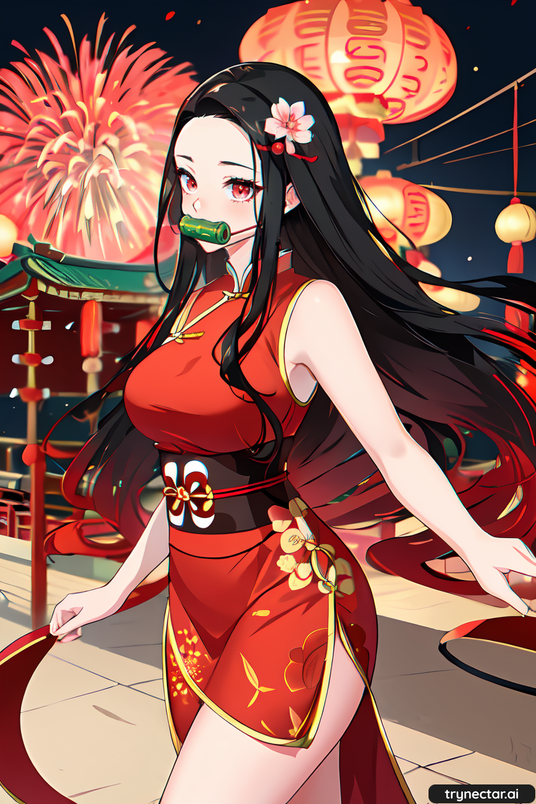 ai_generated demon_slayer hentai nezuko_kamado waifu2x