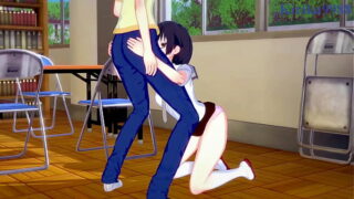 Kasumi Nomura and Olivia and Chisato Higuchi intense futanari sex. – Asobi Asobase Hentai