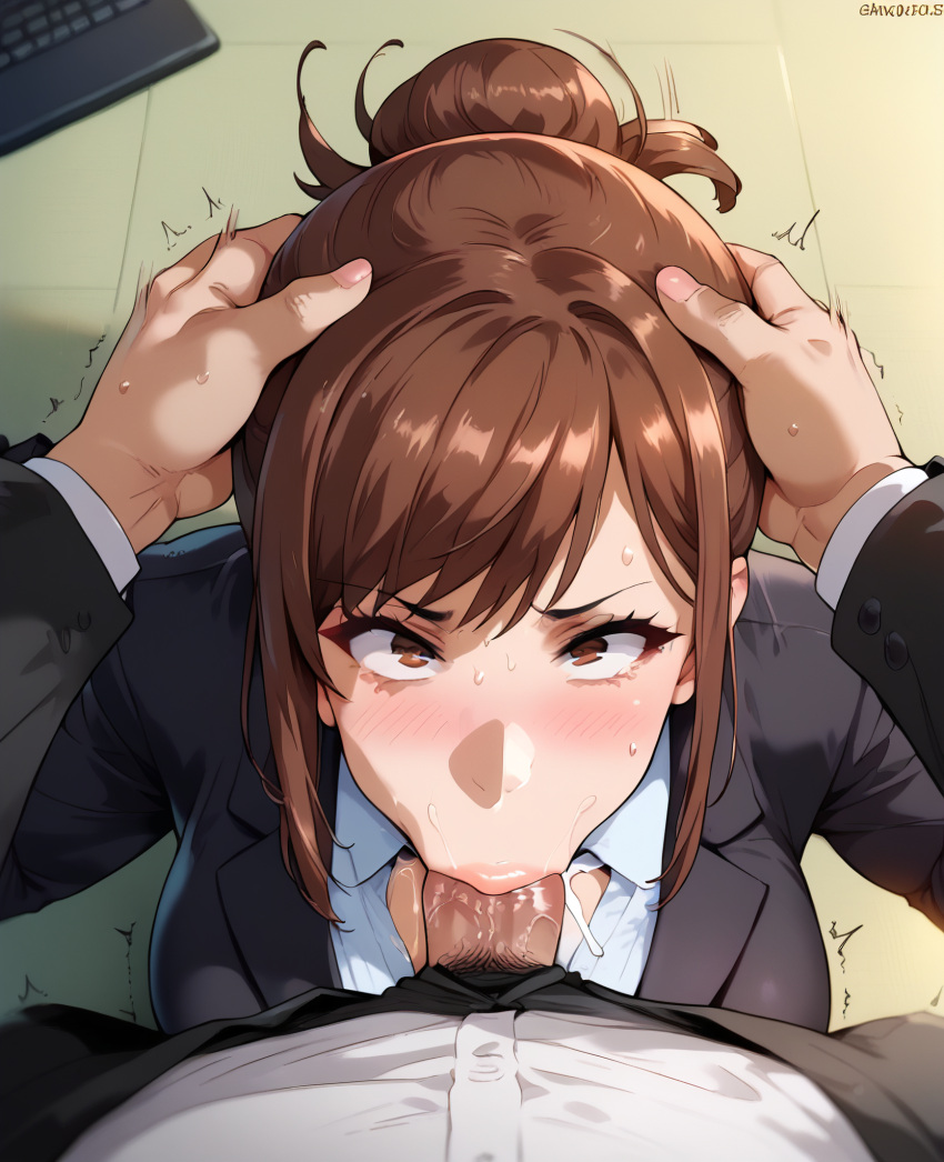 1boy 1girl 1girl age_difference ai_generated areola azuma_hisato big_ass big_balls big_breasts big_breasts big_penis black_jacket black_skirt blowjob_face blush breasts breasts_out brown_eyes brown_hair bursting_breasts cheating cheating_wife cleavage clothed clothing color deepthroat embarrassed eyebrows eyelashes eyes_open fellatio fellatio folded_ponytail ****** forced_oral formal_wear ghettolobsta hentai high_res high_resolution himawari_wa_yoru_ni_saku huge_ass huge_breasts huge_cock indoors jacket legs legwear light-skinned_female light-skinned_male light_skin male mature mature_female milf netorare ntr office office_clothing office_lady oral oral_penetration oral_sex paizufella paizuri pale-skinned_female pale_skin panties penetration penis penis_between_breasts ponytail shocked skindentation skirt skirt_lift skirt_up stable_diffusion sucking sucking_penis suit sweat sweatdrop sweating takeda_hiromitsu testicle thick thick_ass thick_thighs thighs uncensored underwear voluptuous voluptuous_female white_skin