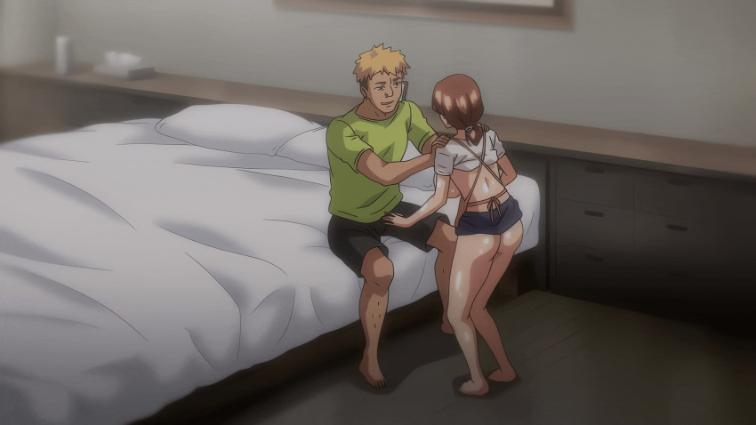 1boy 1girl anime antechinus apron ass bed bedroom big_penis blush brown_eyes brown_hair censored censored_penis cheating cheating_wife erect_penis eyebrows eyelashes ****** forced_oral functionally_nude gif hentai huge_cock imminent_fellatio imminent_rape imminent_sex indoors insertion kneel large_penis legs light-skinned_female light_skin looking_at_penis male milf mole mole_under_mouth mosaic_censoring netorare ntr older_woman_and_younger_man on_bed oral oral_insertion pale-skinned_female pale_skin penis penis_in_mouth penis_out pubic_hair saliva saliva_drip sitting sitting_on_bed skirt skirt_up sweat sweatdrop sweating t-shirt tears thighs tsuma_ni_damatte_sokubai-kai_ni_iku_ja_nakatta