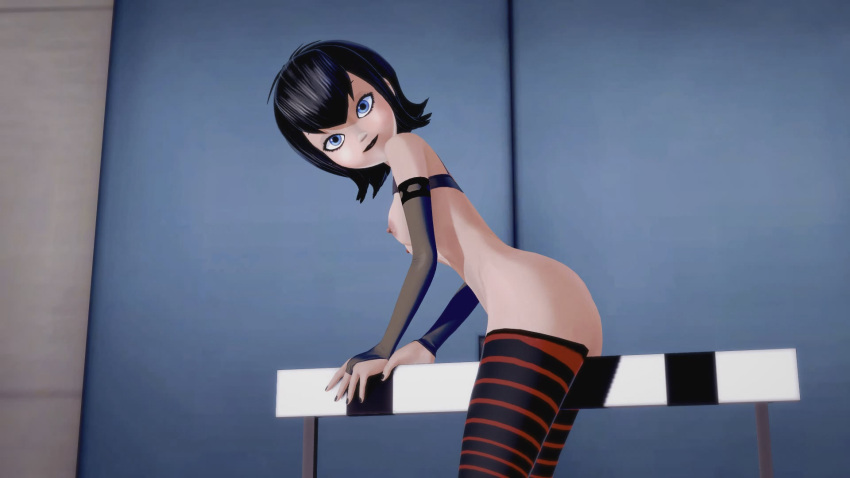 16:9_aspect_ratio 1girl 1girl 1girl 1girl anime ass black_bra black_hair black_lipstick black_nails blue_eyes bra bra_lift breasts female_focus female_masturbation happy hentai hotel_transylvania legwear light-skinned light-skinned_female light_skin looking_at_viewer looking_pleasured masturbation masturbation mavis_dracula medium_hair open_eyes painted_nails partially_clothed small_breasts solo_female solo_focus striped striped_legwear teen vampire