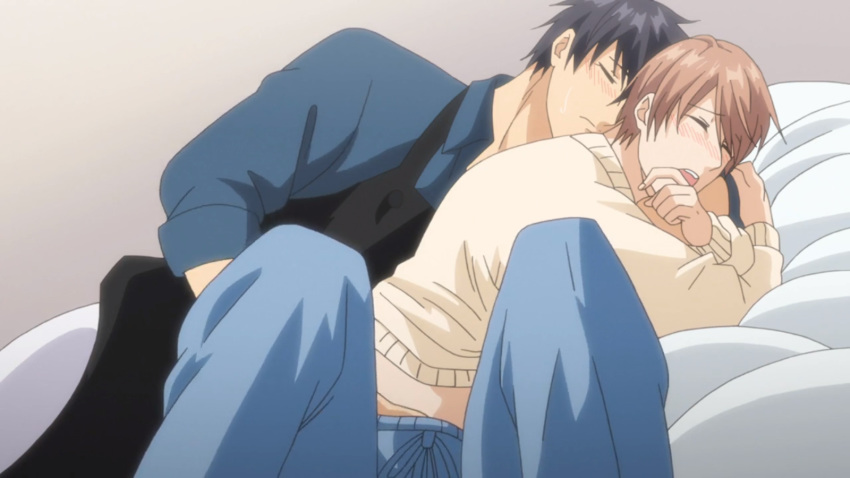2boys anime asumi_koya canon_couple handjob male/male male_only masturbation naruse_keiichi papa_datte_shitai yaoi