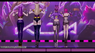 [MMD] LAYSHA – Chocolate Cream Hot Striptease Kpop Dance Ahri Akali Kaisa Evelynn KDA League of Legends 4K 60FPS