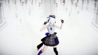 Hoshimachi Suisei Undress Dance Hololive Hentai Vtuber Rabbit Hole Song MMD 3D White Hair (CLIP)