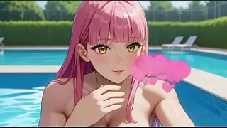 Flirty Evi Teases You By The Pool